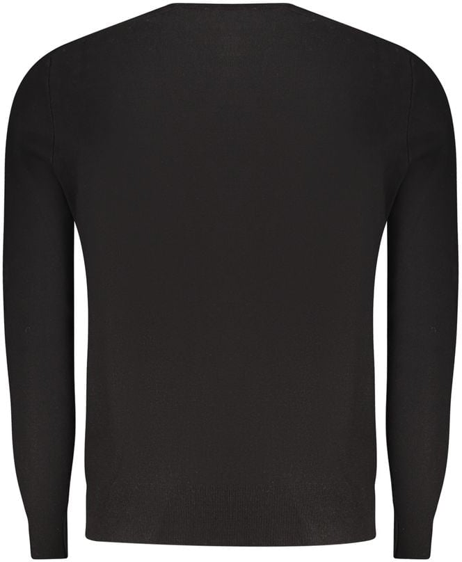 North Sails Black Viscosa Men Sweater Zwart