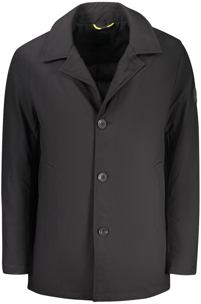 North Sails Black Polyester Men's Jacket Zwart