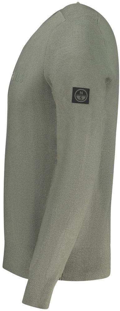North Sails Verde Viscosa Men Sweater Groen