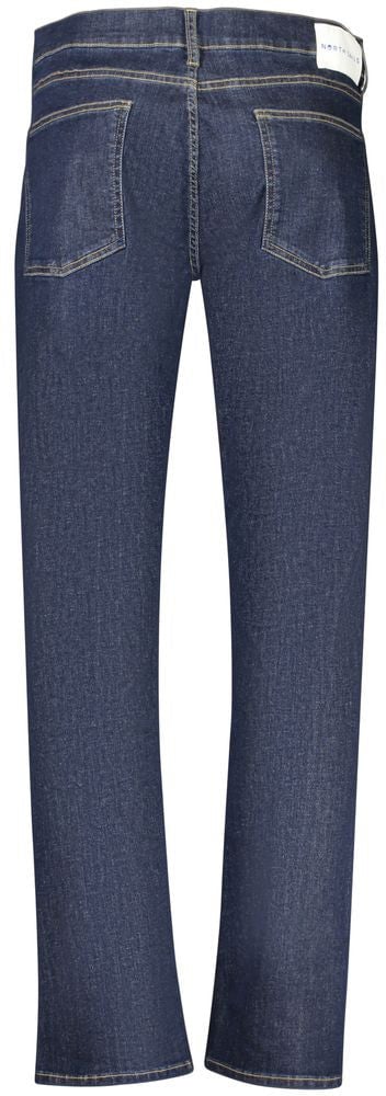 North Sails Blu Cotton Men Jeans Blauw