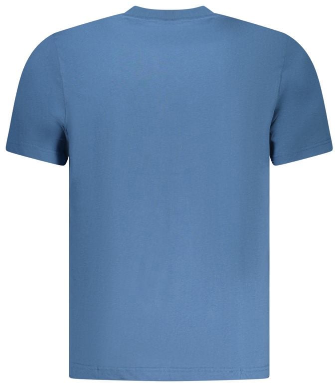 North Sails Blue Cotton Men T-Shirt Blauw