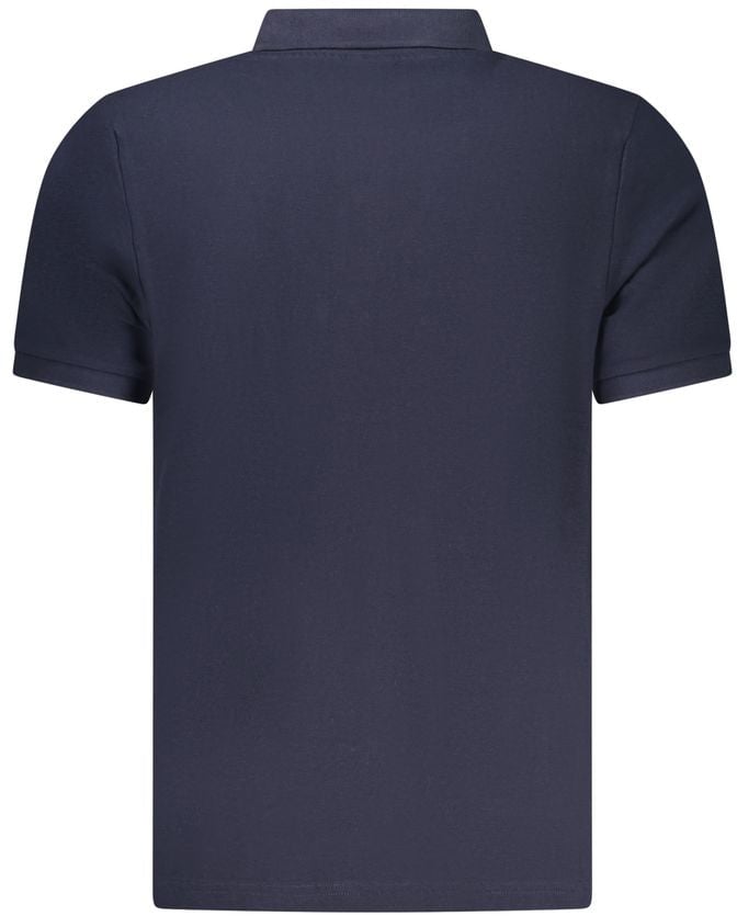 North Sails Blue Cotton Men Polo Shirt Blauw