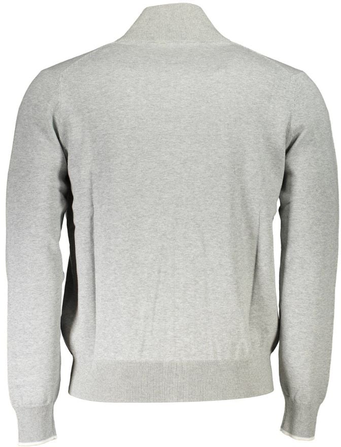 North Sails Grigio Organic Cotton Men Cardigan Grijs