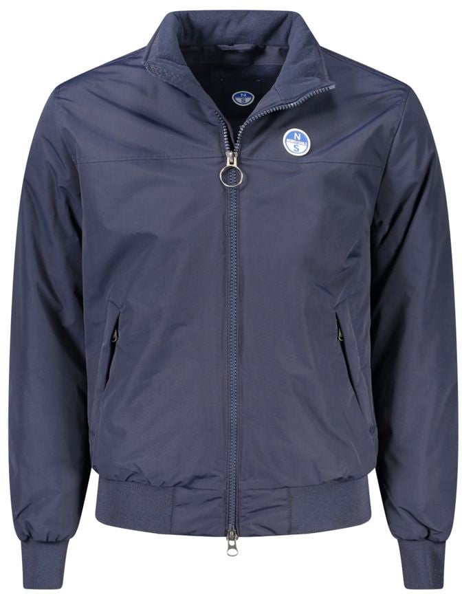 North Sails Blue Polyamide Men Jacket Blauw