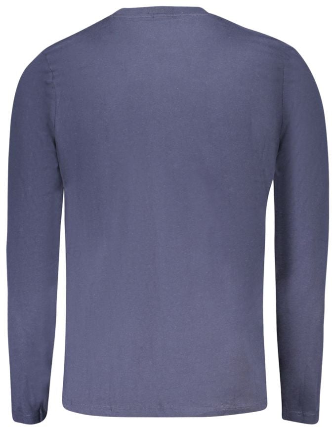 North Sails Blue Cotton Men's T-Shirt Blauw