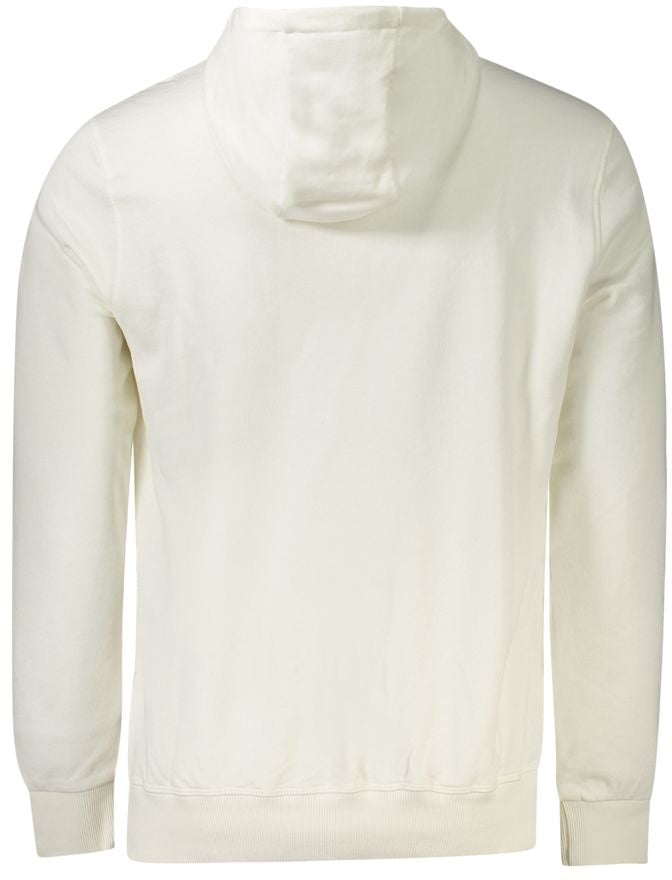 North Sails North Sails White Cotton Men's Hooded Sweatshirt Blauw