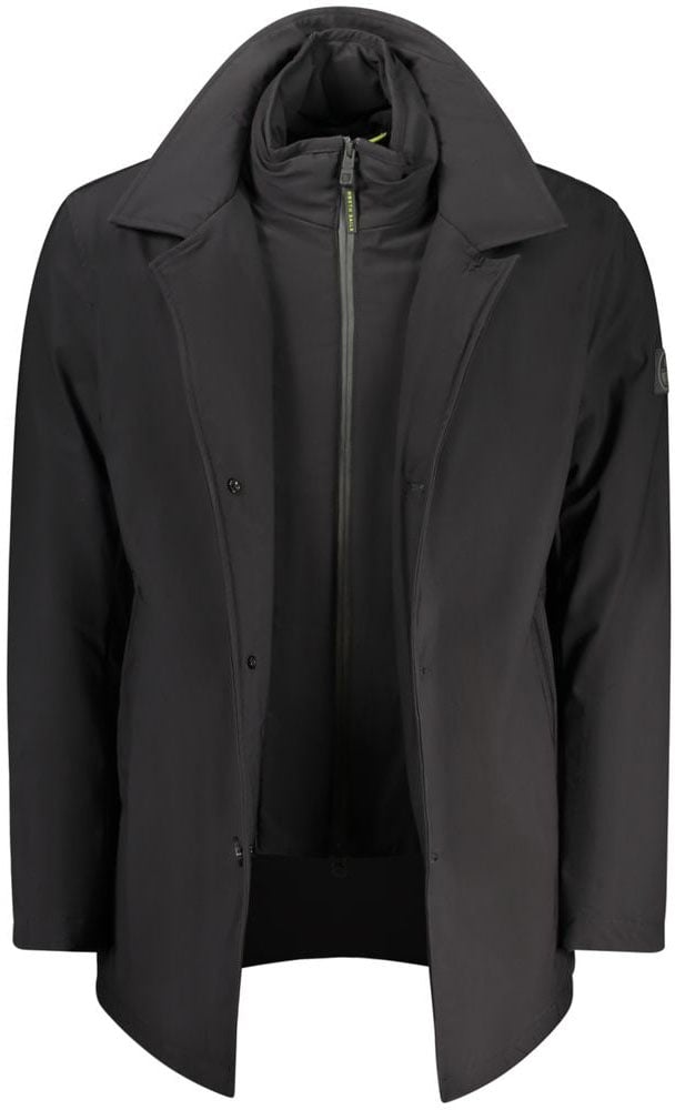 North Sails North Sails Black Polyester Men's Jacket Zwart