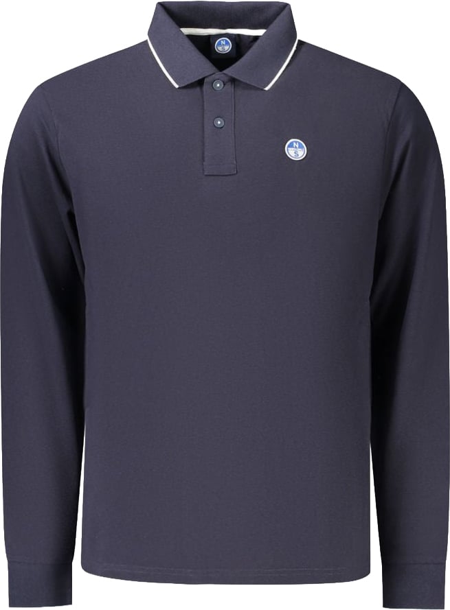 North Sails Blue Cotton Men's Polo Blauw