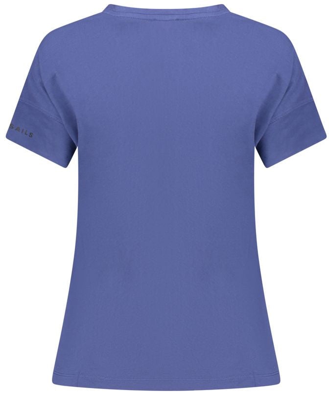 North Sails Blue Cotton Women T-Shirt Blauw