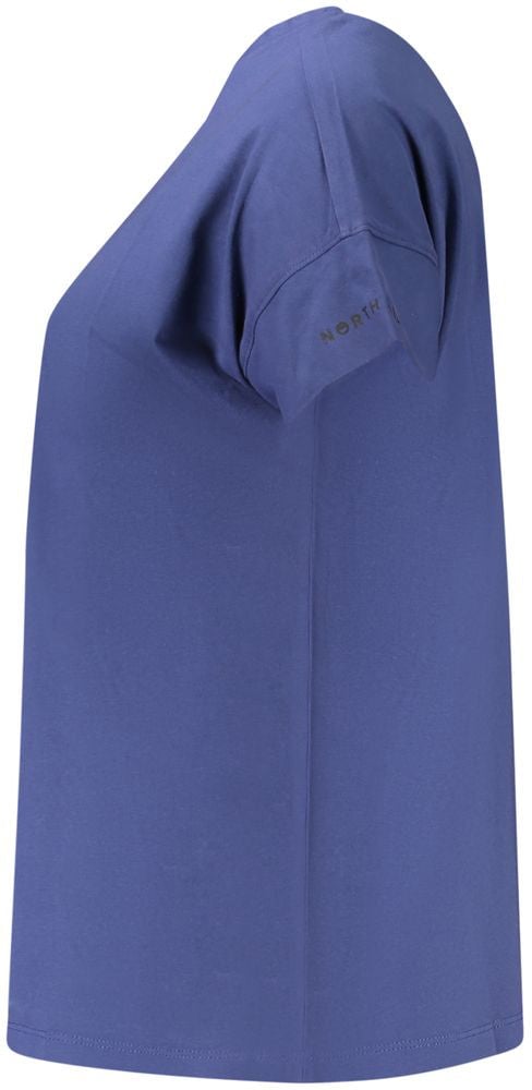 North Sails Blue Cotton Women T-Shirt Blauw