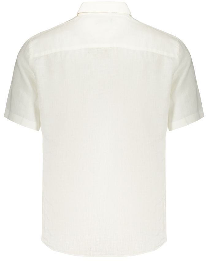 North Sails White Linen Men's Shirt Wit