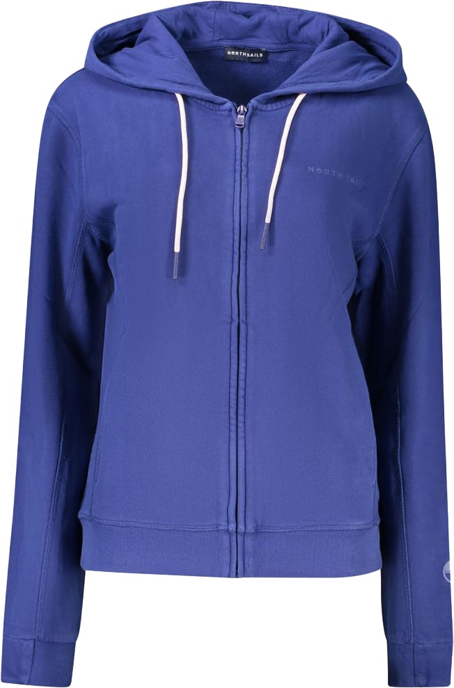 North Sails Blue Cotton Women's Hoodie Blauw