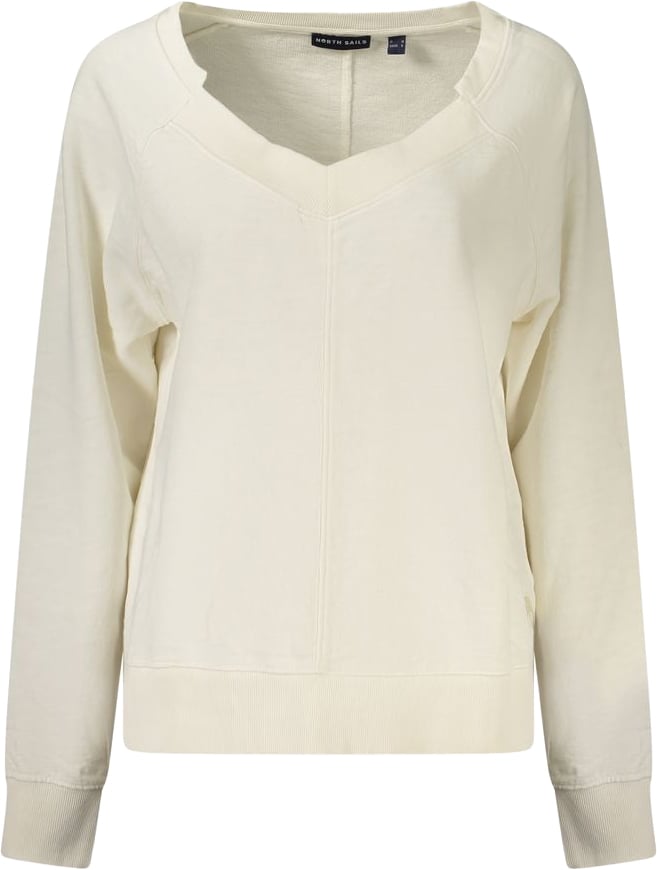 North Sails White Cotton Women's Sweatshirt Wit