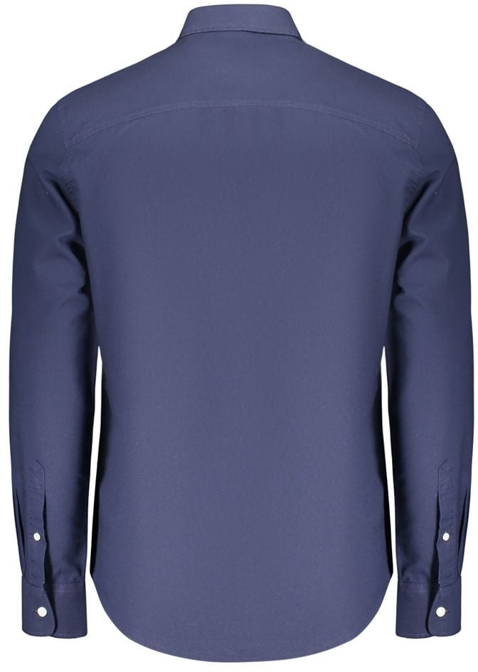 North Sails Blue Cotton Mens Shirt Blauw