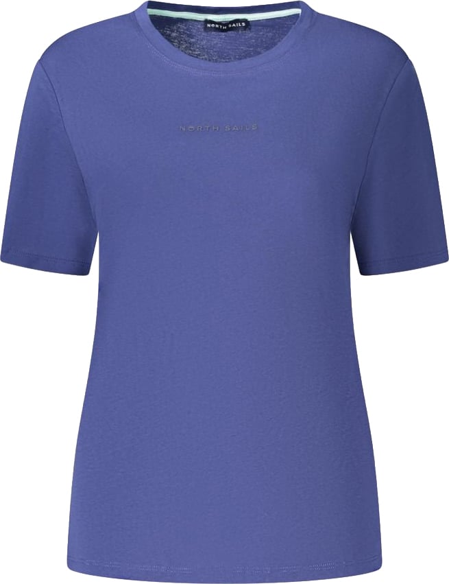 North Sails Blue Cotton Women's T-Shirt Blauw