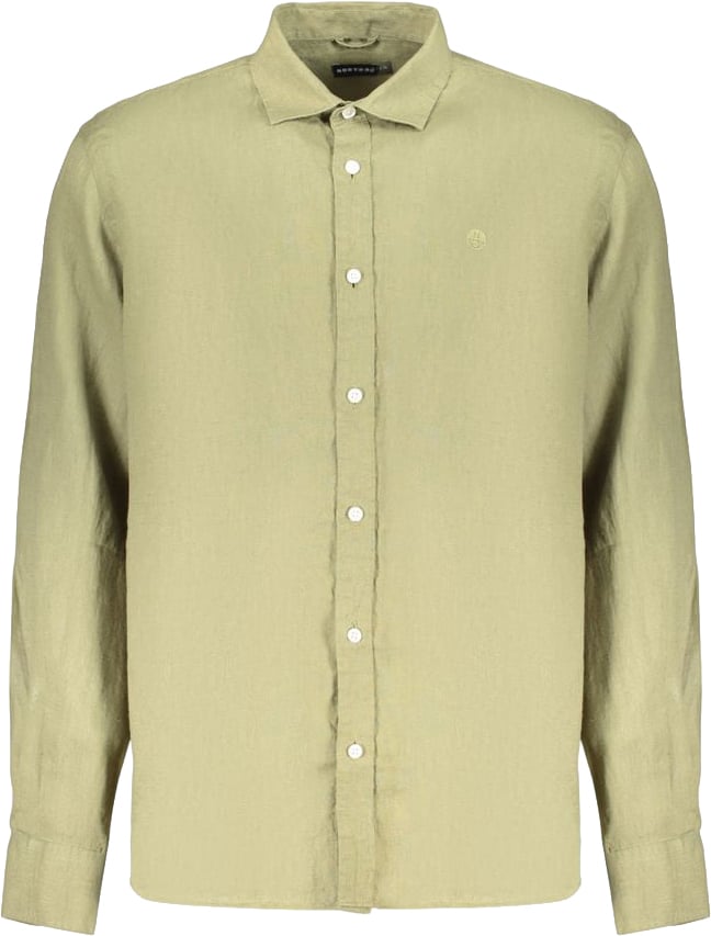 North Sails Green Linen Men's Shirt Groen