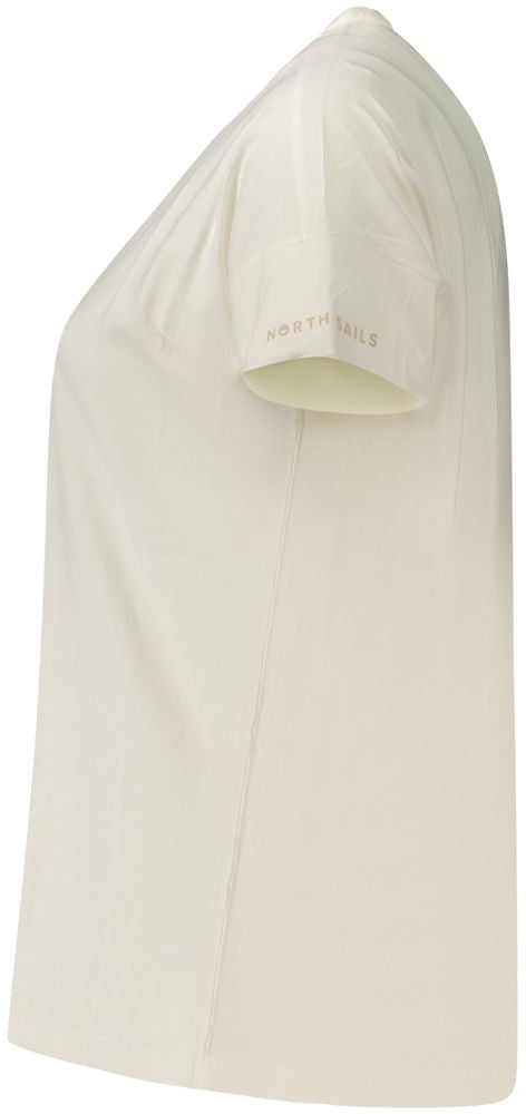 North Sails Bianco Cotton Womens T-Shirt Wit