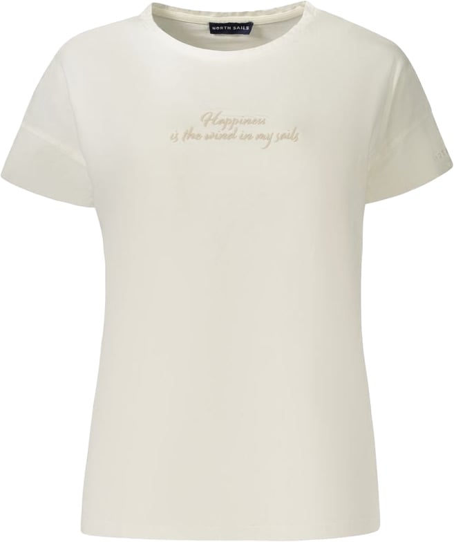 North Sails Bianco Cotton Womens T-Shirt Wit