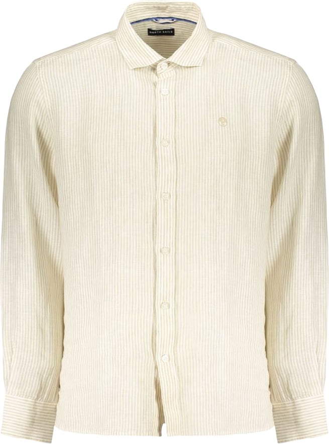North Sails Beige Linen Men's Shirt Beige