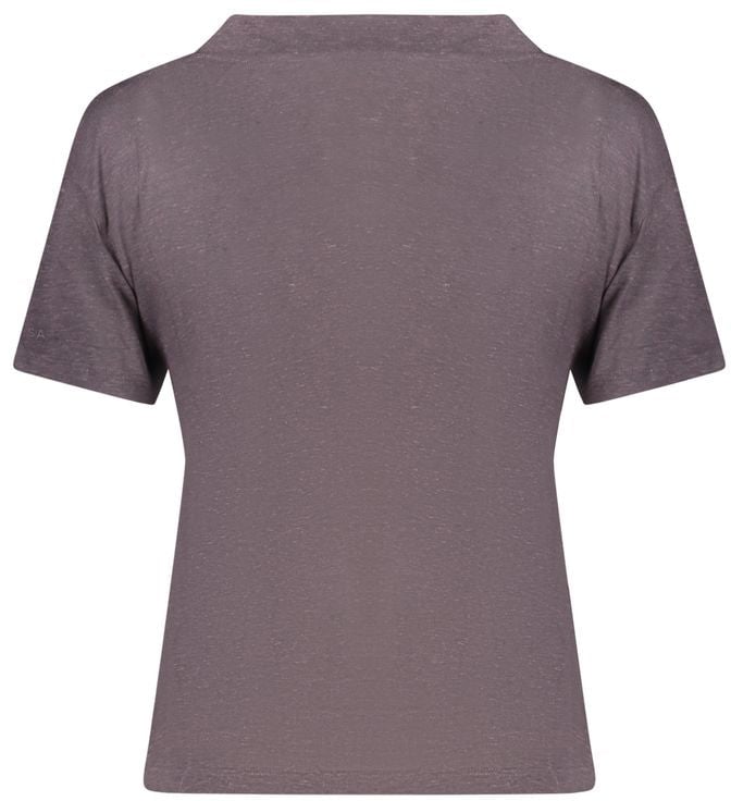 North Sails Gray Viscose Women T-Shirt Grijs