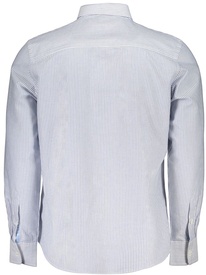 North Sails Blue Cotton Men's Shirt Blauw