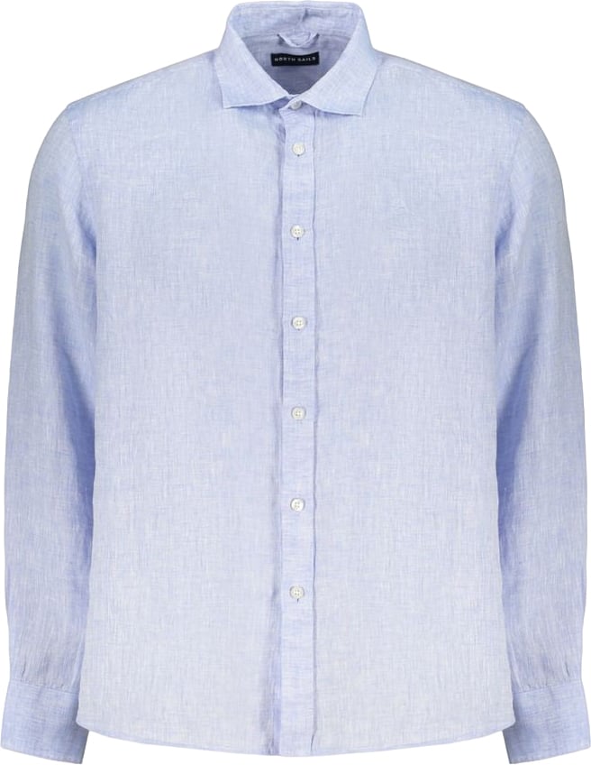 North Sails Azzurro Linen Mens Shirt Blauw