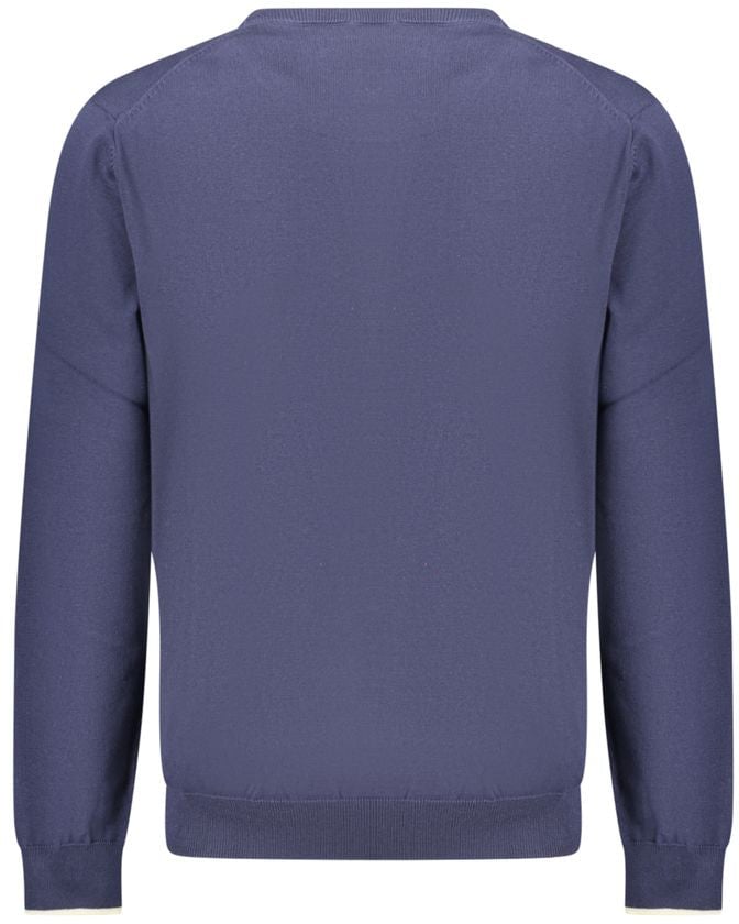 North Sails Blu Cotton Uomo Shirt Blauw