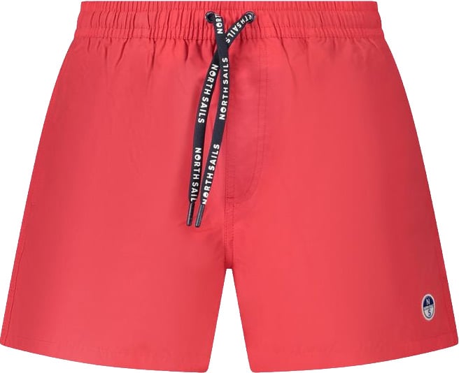 North Sails Rosso Nylon Mens Swim Trunk Rood