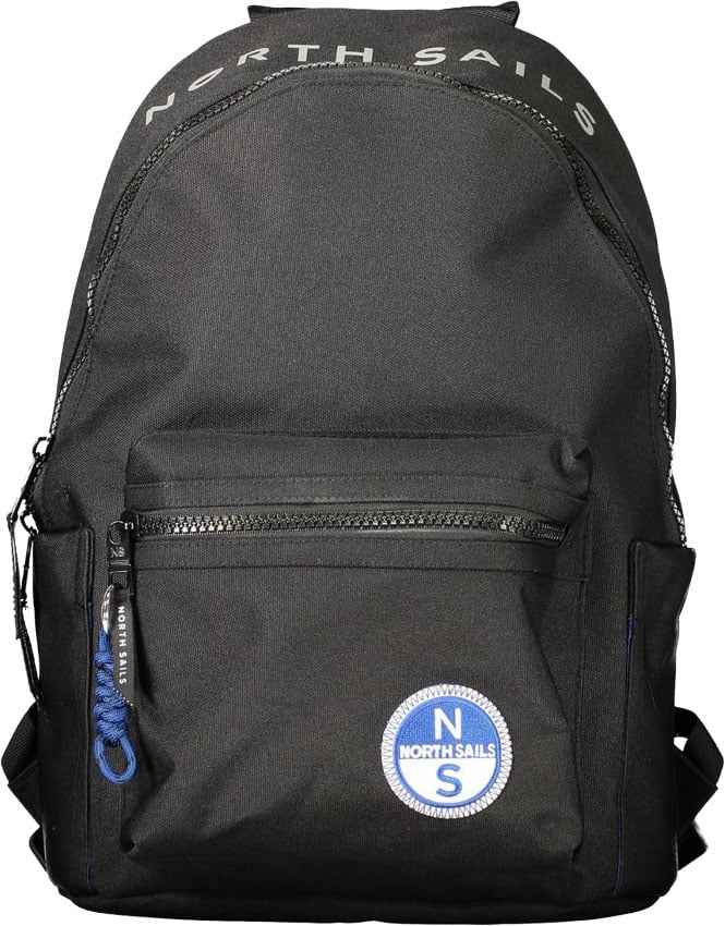 North Sails Nero Polyester Uomo Backpack with Versatile Design Zwart
