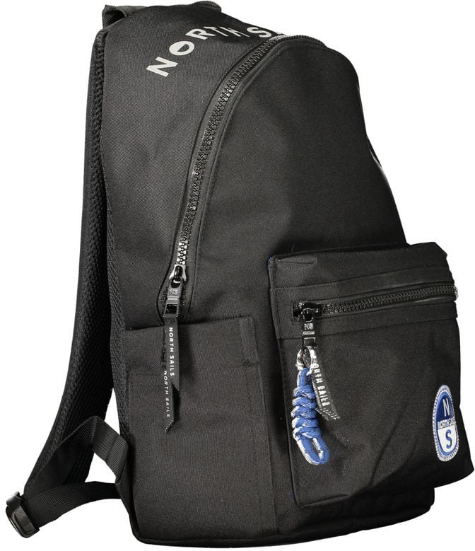 North Sails Nero Polyester Uomo Backpack with Versatile Design Zwart