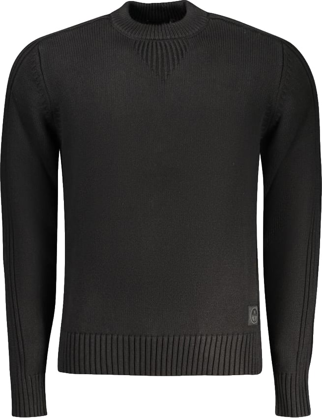 North Sails Black Cotton Men Sweater Zwart