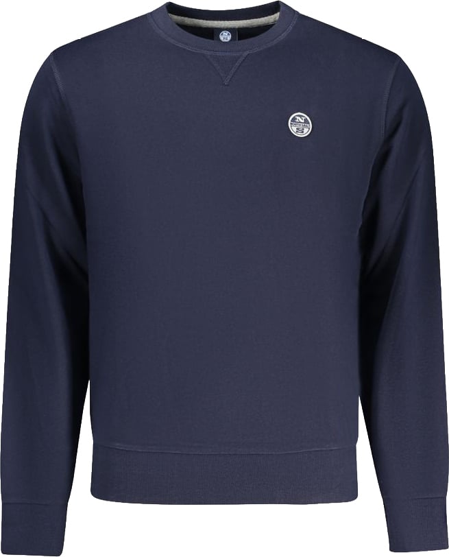 North Sails Blue Cotton Men's Sweatshirt Blauw