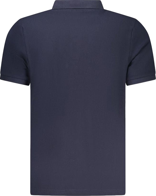 North Sails Blue Cotton Men Polo Shirt Blauw