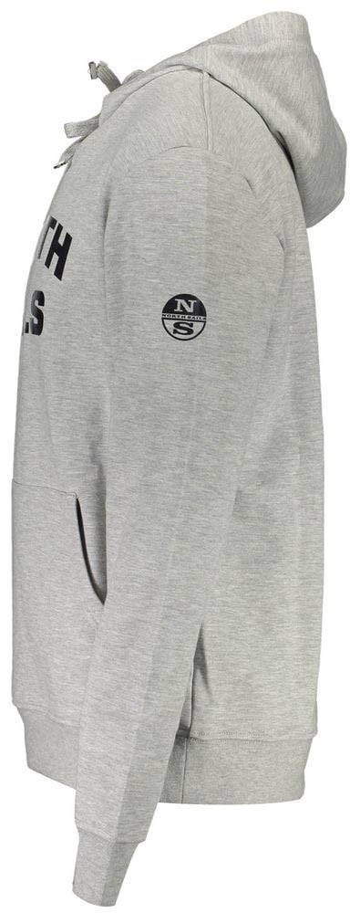 North Sails Grigio Cotton Men Sweatshirt Grijs