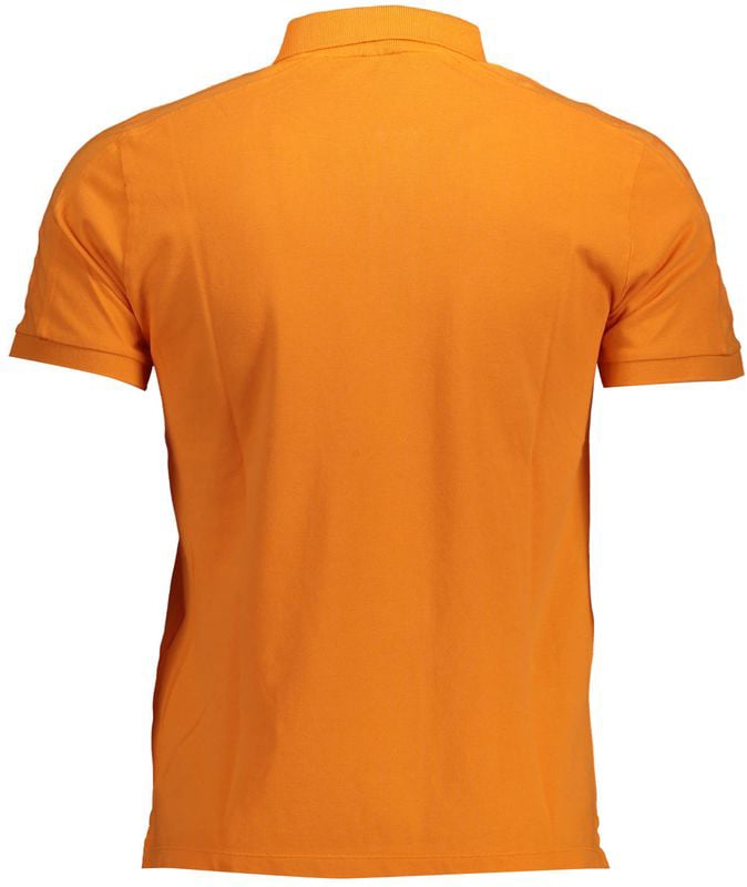 North Sails Arancione Cotton Men Polo Oranje