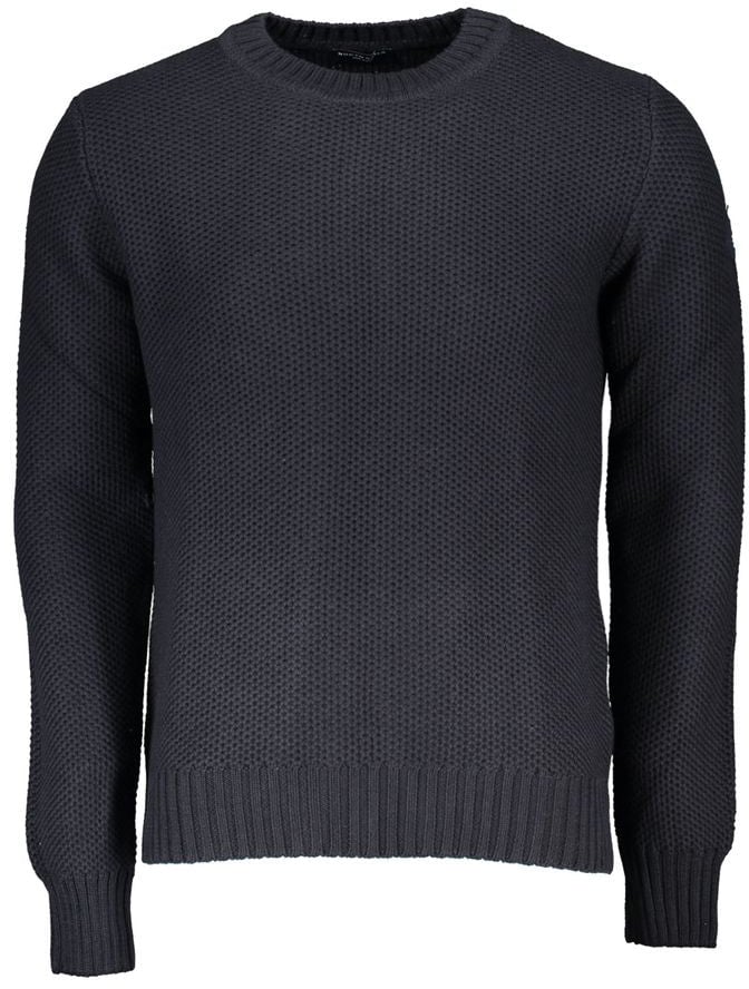 North Sails North Sails Blue Cotton Men Sweater Blauw