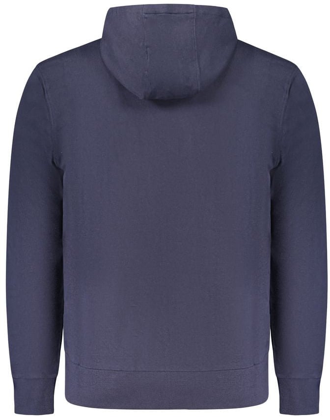 North Sails Blue Cotton Men Sweatshirt Blauw