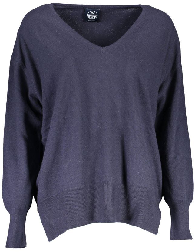 North Sails Blue Polyamide Women Sweater Blauw