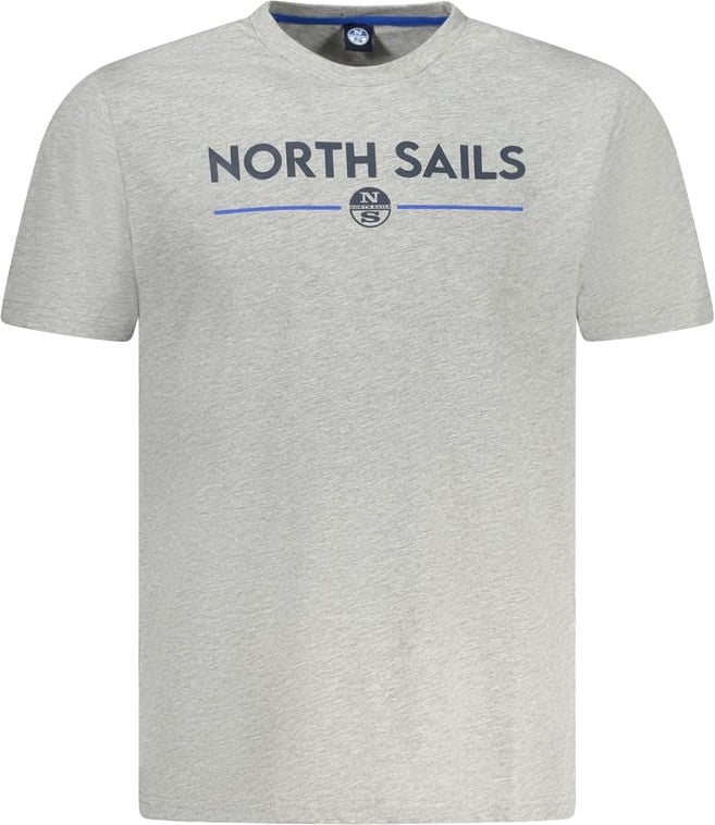 North Sails Grigio Cotton Men T-Shirt Grijs