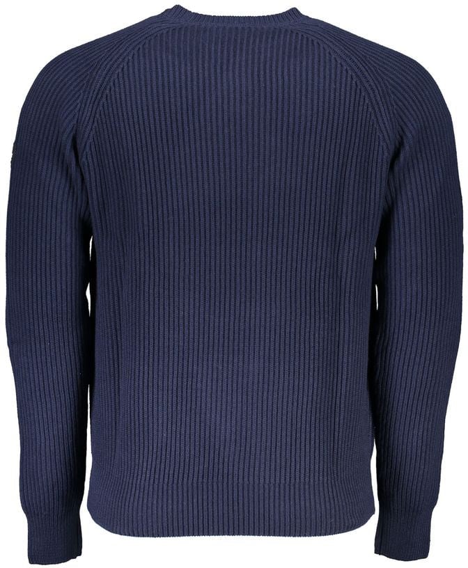 North Sails North Sails Blue Cotton Men Sweater Blauw