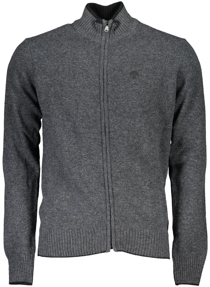 North Sails Grigio Poliammide Men Cardigan Grijs