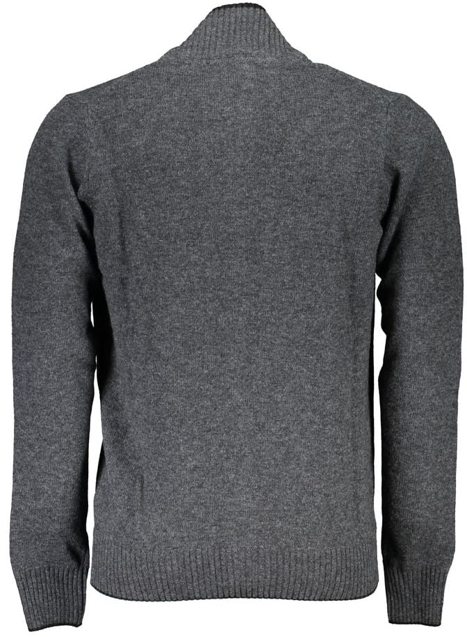 North Sails Grigio Poliammide Men Cardigan Grijs