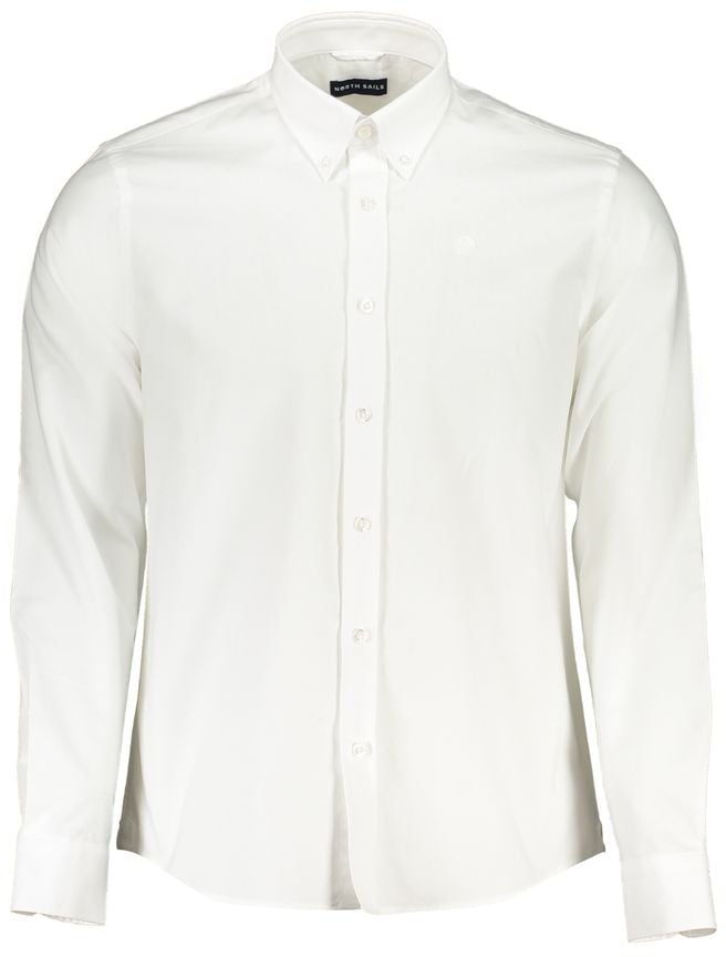 North Sails North Sails White Cotton Men's Shirt Wit