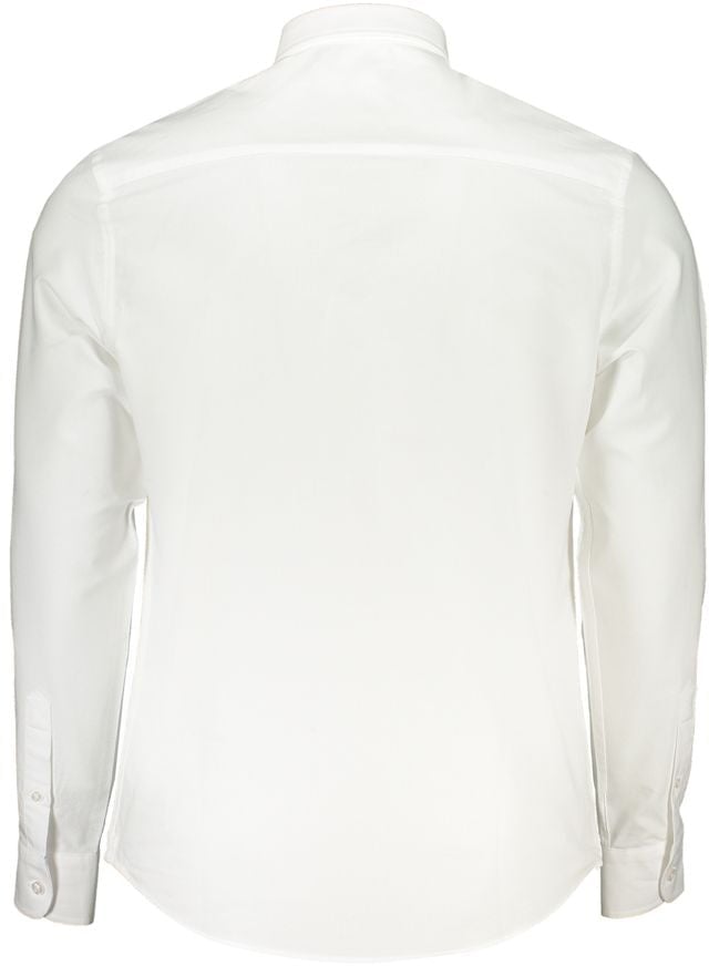 North Sails North Sails White Cotton Men's Shirt Wit