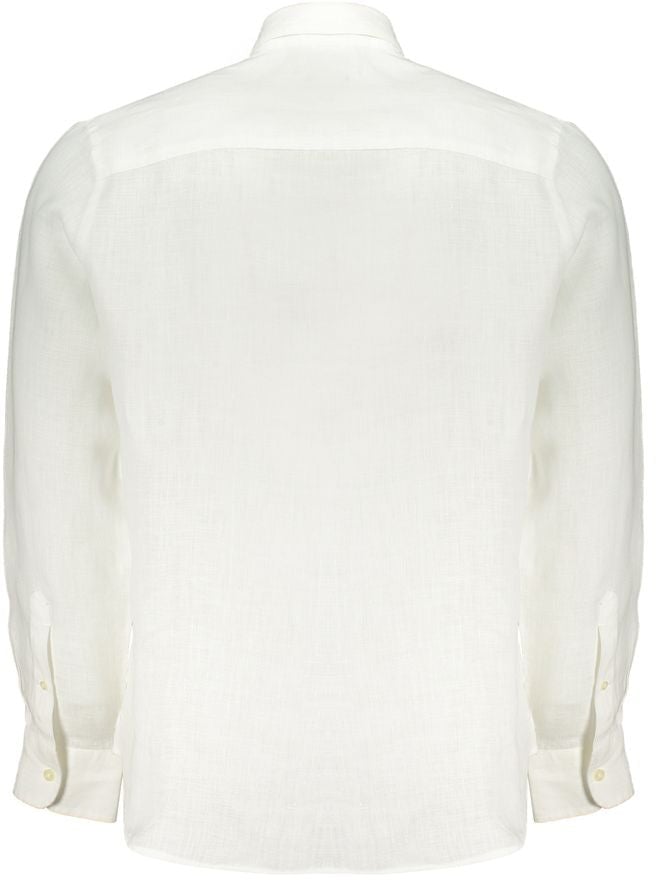North Sails North Sails Bianco Lino Mens Shirt Wit