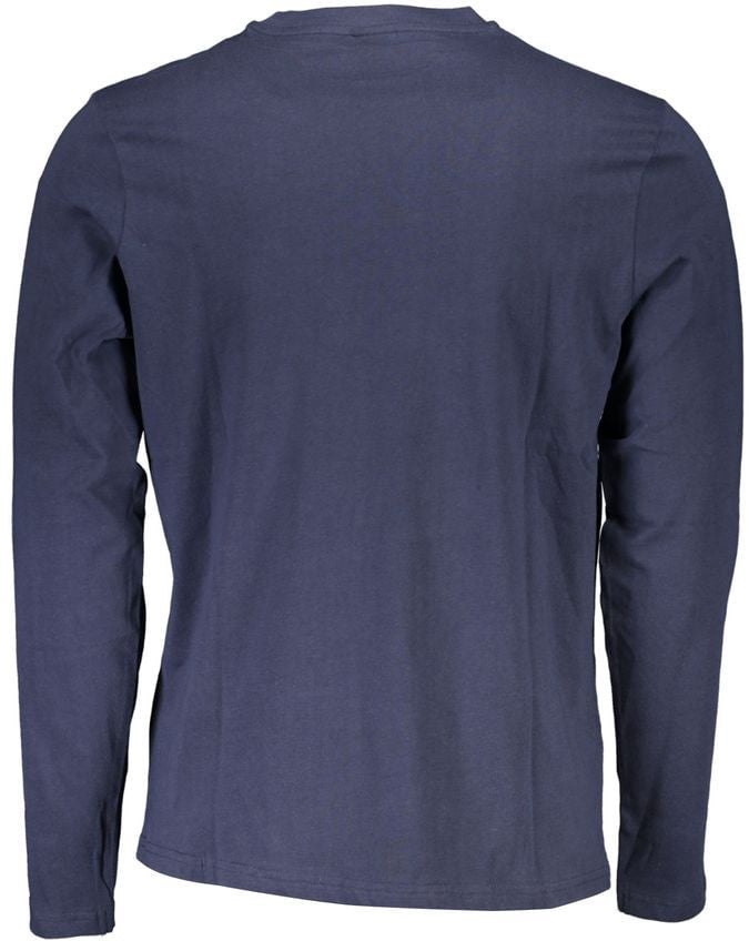North Sails North Sails Blu Cotton Men T-Shirt Blauw