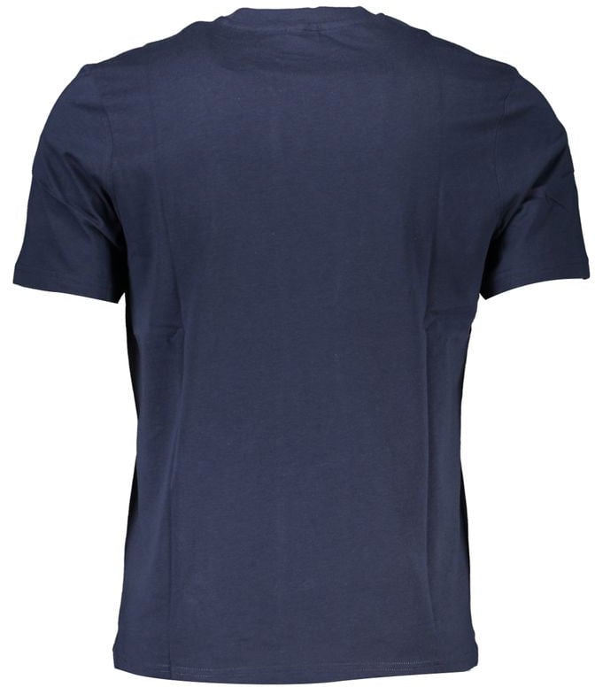 North Sails Blu Cotton Men T-Shirt Blauw