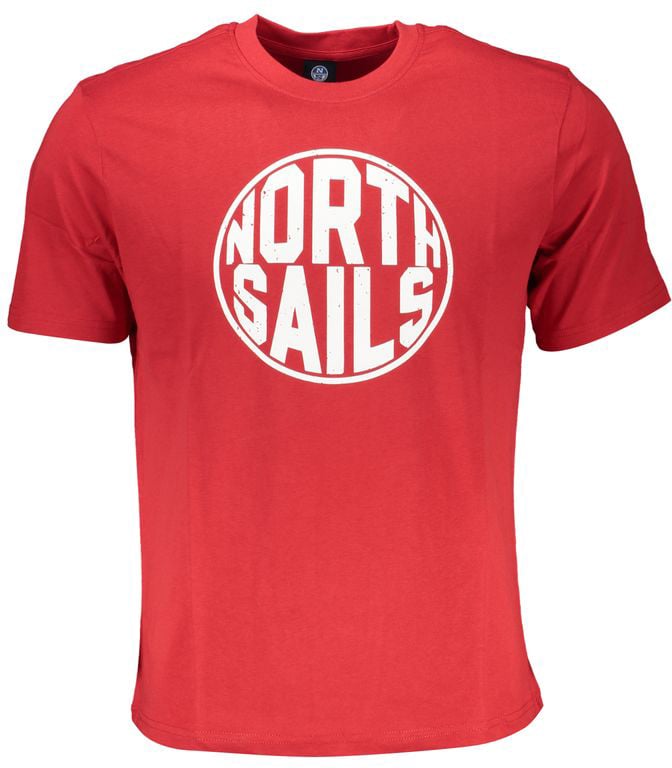 North Sails Rosso Cotton Men's T-Shirt Rood