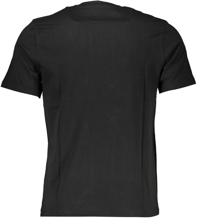 North Sails Black Cotton Men T-Shirt Zwart