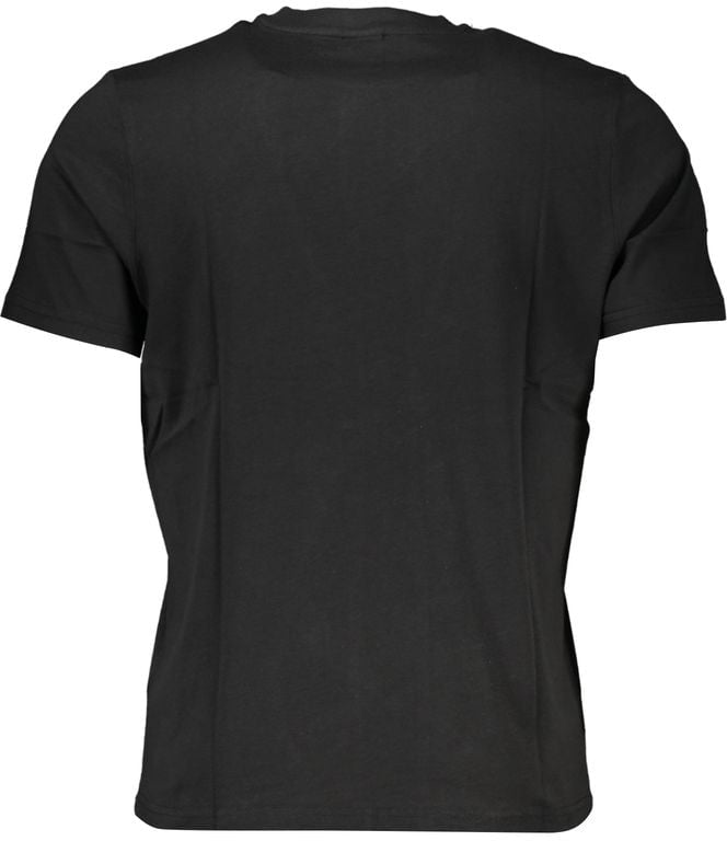 North Sails North Sails Black Cotton Men's T-Shirt Zwart